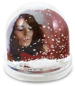 A personalised winter-inspired snow globe